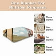 thumbnail image 6 of Throw Blanket Knit Bed Blanket with Tassel, Throws Cover Decor for All Season Sofa Couch Chair Outdoor Camping Picnic Tent Beach Car Traveling 35"x54", 6 of 8