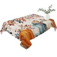 thumbnail image 2 of Orange Blue Pumpkins Table Cloth Waterproof Tablecloths, Thanksgiving Fall Leaves Farmhouse Tablecloth Dining Table Cover for Kitchen Party Tabletop Outdoor, Rectangle Tablecloth 60x102 Inch, 2 of 9