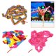 thumbnail image 3 of Serpentinas de cintas de baile de 4 m, varitas de cinta de gimnasia, varitas giratorias rítmicas en palos para niños, niñas, baile artístico, espectác Baoblaze Cintas de baile de gimnasio, 3 of 8
