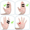 thumbnail image 6 of XD4-10 Pcs Buddy Tape Finger Straps Adjustable Padded Finger Splint Hook and Loop Washable Reuseable Support for Injured Pinky Ring Middle Index Finger Solution*04, 6 of 8