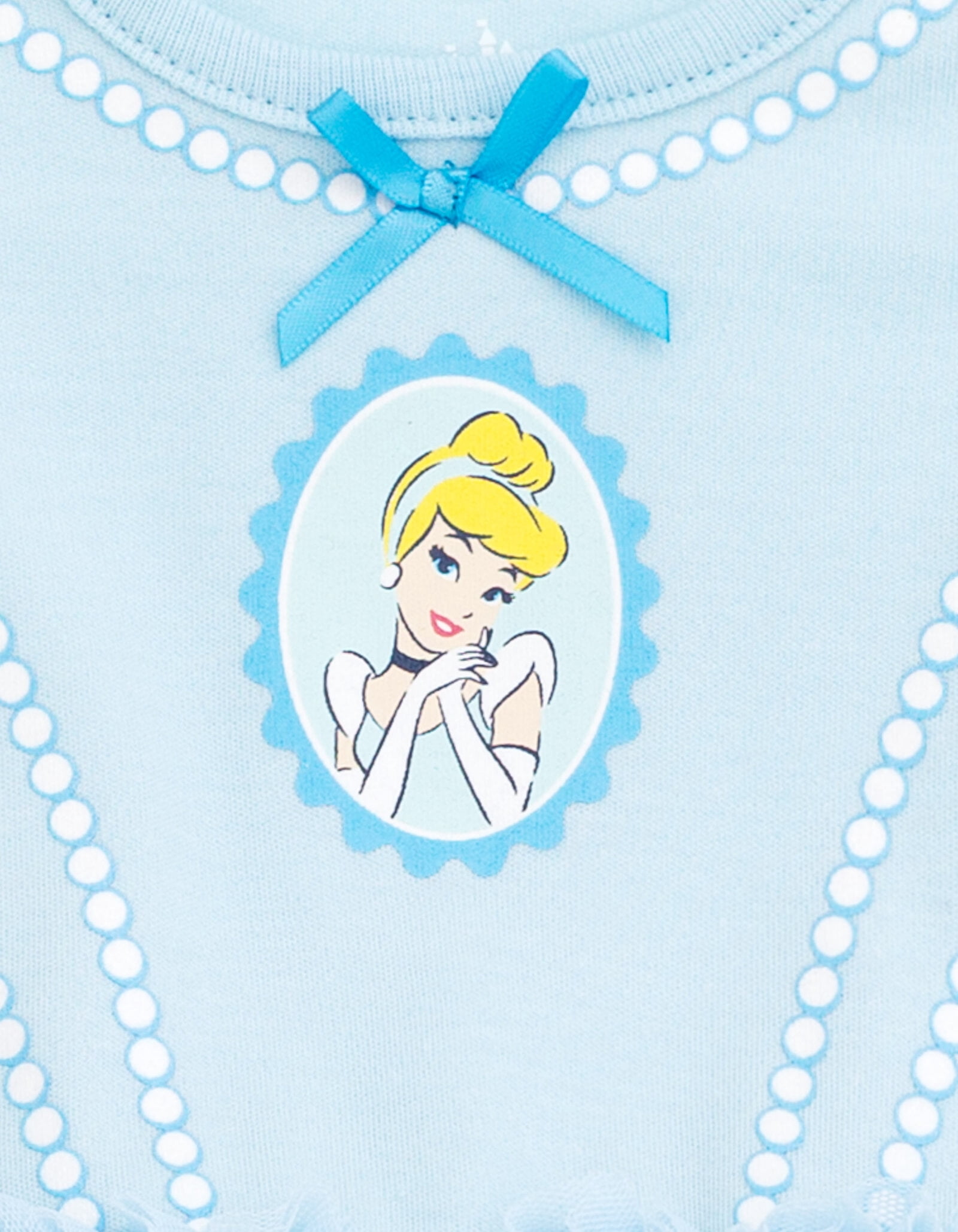 Disney Princess Cinderella Cosplay Bodysuit With Skirt Overlay & Headband Outfit Set Newborn to Infant