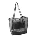 thumbnail image 5 of Mesh Beach Tote Portable Simple Tote for Fishing Vacation Swimming Black, 5 of 7