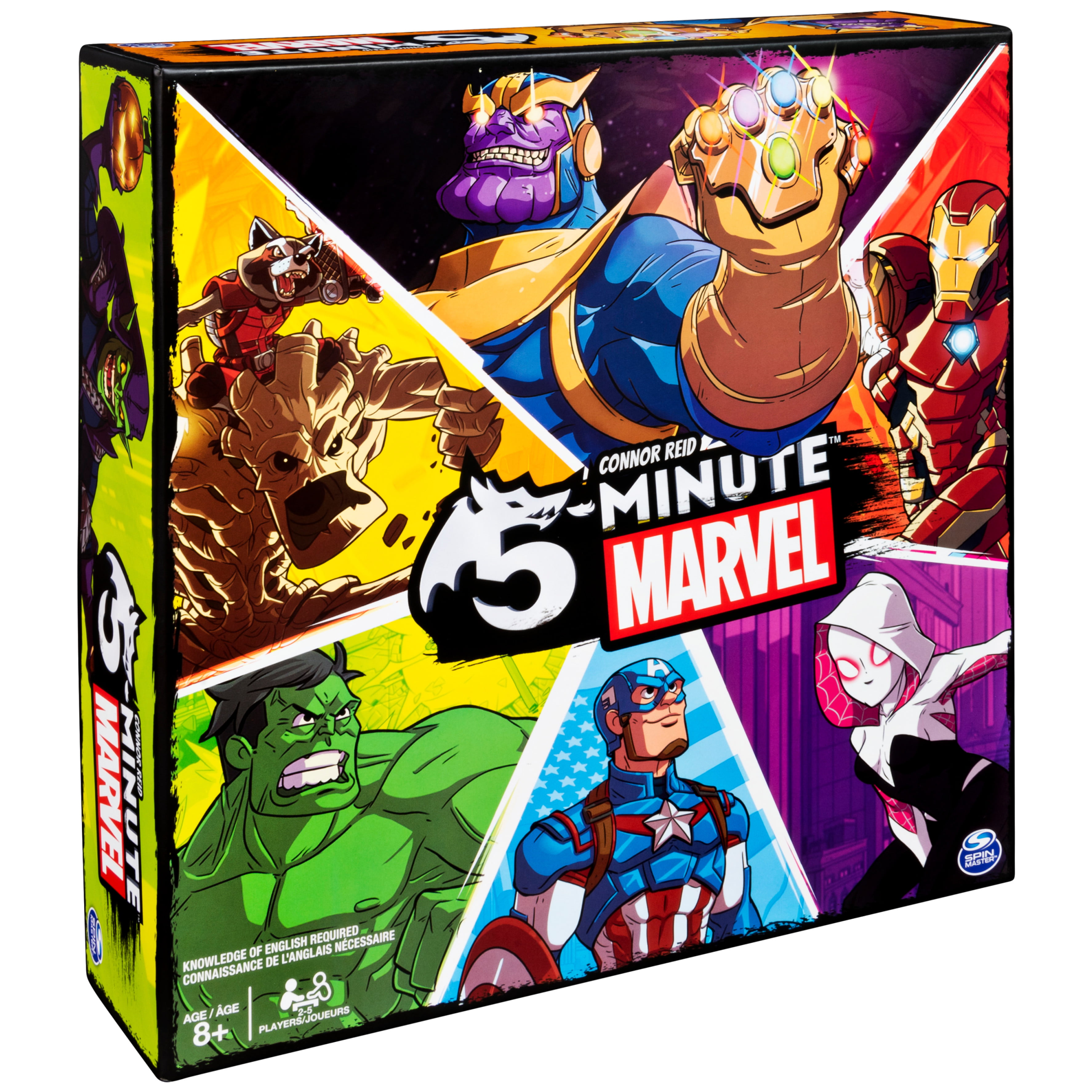  Spin Master Games 5-Minute Marvel, Fast-Paced Cooperative Card  Game for Marvel Fans and Kids Aged 8 and Up : Toys & Games