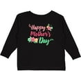 thumbnail image 3 of Inktastic Happy Mothers Day with flowers Boys or Girls Long Sleeve Toddler T-Shirt, 3 of 5