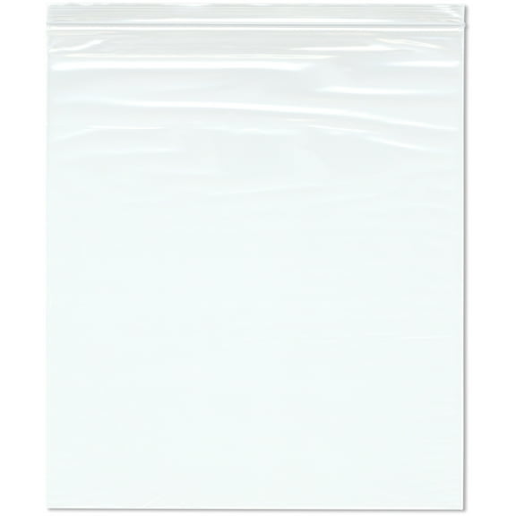 Plymor 14" x 16" (Pack of 100), 2 Mil Zipper Reclosable Plastic Bags