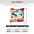 thumbnail image 4 of Zufioo London Symbols Print Velvet Border Throw Pillow Cover, Zipper Throw Pillow Protector for Cushions Sofa Bedroom Home Decorations-20"x20", 4 of 8