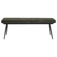 thumbnail image 3 of Bowery Hill Contemporary Cushion Bench in Espresso and Black, 3 of 6