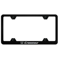 Honda Crosstour Stainless Steel Wide Body License Plate Frame (Black)