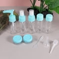 thumbnail image 7 of OUNONA 11-Piece Travel Cosmetic Bottles Set - Refillable Empty Containers for Shampoo, Cream, Lotion, Sunscreen, Shower Gel - Makeup Organizer (Sky), 7 of 7
