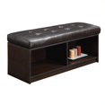 thumbnail image 1 of Designs4Comfort Broadmoor Storage Ottoman in Espresso Faux Leather, 1 of 2