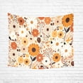 thumbnail image 4 of Boho Wildflower Garden Tapestry – Peach Skin Polyester Wall Hanging, Floral Wall Decor for Bedroom, Living Room, Garden, Dorm, 4 of 5