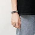 thumbnail image 5 of QQTDFG 8.66" 15mm New Men's Wristband Link Heavy Solid Stainless Steel Hip Hop Bracelet-Rose Gold, 5 of 9