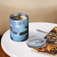 thumbnail image 3 of Camouflage 12oz Stainless Steel Coffee Mug – Double-Wall Insulated Cup with Spill-Resistant Lid, 360° Full-Print Design, Keeps Drinks Hot & Cold for Home, Office, Travel, Thanksgiving,Christmas, 3 of 5