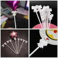 thumbnail image 2 of Miangastore White Plastic Balloon Sticks with Cups for Party Decorations and Centerpiece Displays 50 Pcs, 2 of 9