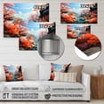thumbnail image 4 of Designart "Coral Pastoral Coral Colorful wall decor II" Landscapes Metal Wall Decor, 4 of 5
