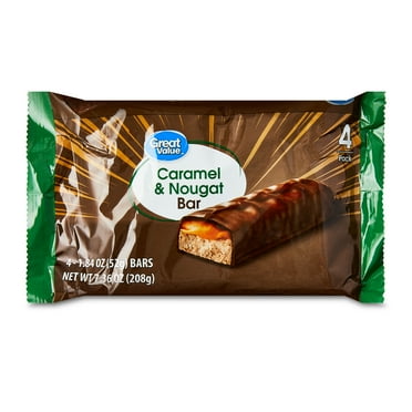 Great Value Caramel & Nougat Bar, 7.36 oz, 4 Pack