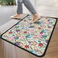 thumbnail image 4 of Pioneer Flower Floral Print Pattern Door Rugs,Washable Non Slip Door Mats Indoor,Decorative Door Mats,Entry Mat Indoor for Entrance,Bedroom,Kitchen,Bathroom,30"x17", 4 of 6