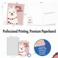 thumbnail image 2 of The Best Card Company 20 Assorted Valentine's Day Notecards Boxed Set 4 x 5.12 Inch with Envelopes (10 Designs, 2 Each) Llove LLlamas AM10411VDG-B2x10, 2 of 6