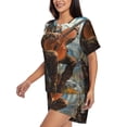 thumbnail image 2 of Lsque Western Guitar Cowboy Women's Short-Sleeved Pajama Set - 2 Piece Soft and Lightweight Sleepwear Set-3X-Large, 2 of 9