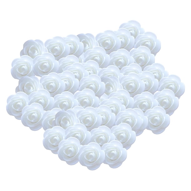 Secretgardenu - Arreglo floral con 500 mini rosas artificiales para regalos DIY Blanco