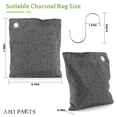 thumbnail image 4 of AMI PARTS Activated Charcoal Bag Odor Absorber With S Hook for Fresh Home,Shoes, Car, 6 Packs, 4 of 8