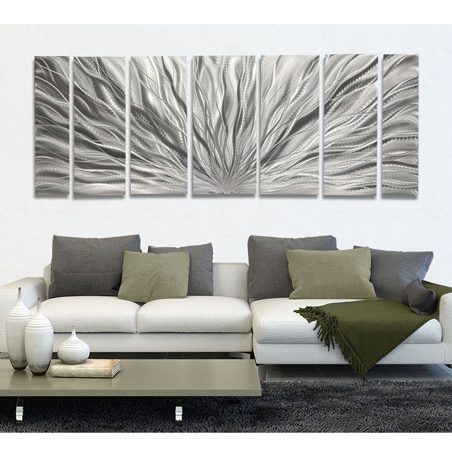  Statements2000 Contemporary Black & Silver Abstract Metal Wall  Art Accent Modern Home Decor, Set of Three - Trifecta by Jon Allen : Home &  Kitchen