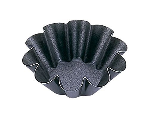 Matfer 10-Fluted Nonstick Brioche Mold 12-Pack 3-1/8-by-1-1/4-Inch 
