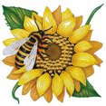 thumbnail image 1 of Kit Con Forma Especial Parcial 5D DIY Girasol 30x30cm, 1 of 9