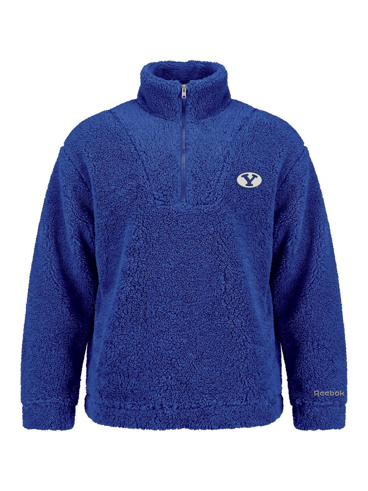 BYU Cougars Reebok Womens Relaxed Fit Qtr Zip Sherpa Pullover