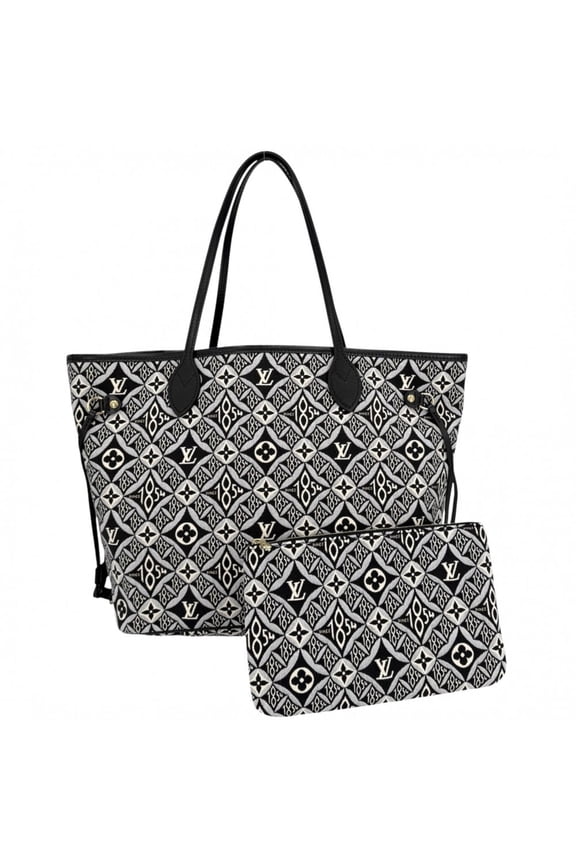 Pre-Owned Louis Vuitton Tote Bag for Women, Monogram Jacquard, SINCE 1854 Neverfull MM,...