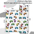 thumbnail image 5 of Monster Cartoon Truck White Pattern Teens Toddler Nap Mat with Pillow, Sleeping Mat Bag for Preschool Daycare 60"x20", 5 of 6