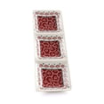 thumbnail image 2 of Gibson  Home Village Vines 13.5In Ceramic 3 Section Tray in Red, 2 of 5
