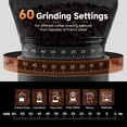 thumbnail image 3 of Coffee Grinder, Cdless Coffee Bean Grinder with 60 Grind Settings,Conical Burr Coffee Grinder Suitable f Indo Home,Office & Outdo Camping,Travel Use,Anti-Static,5-98s Timer., 3 of 4