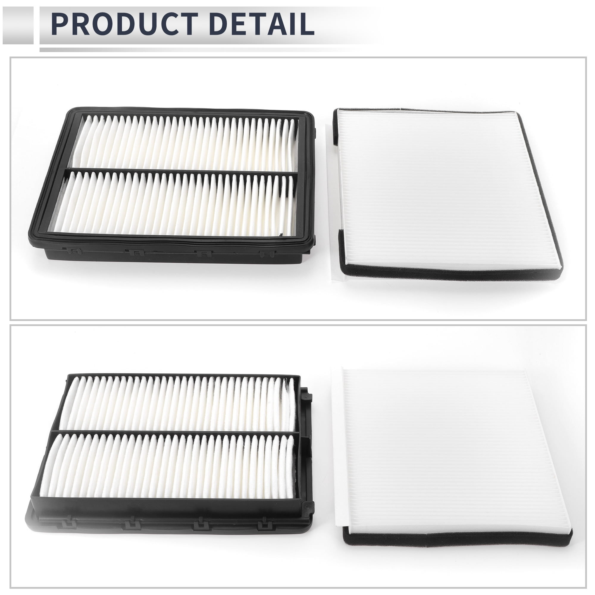 Unique Bargains Engine Cabin Air Filter Combo Set for Kia Sedona 3.3L 2015-2021