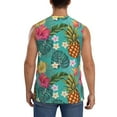 thumbnail image 4 of Haiem Men's Pineapple Print Tank Tops Summer Sleeveless Cut Off Workout T-Shirts Fitness Vest Athletic Undershirts-XX-Large, 4 of 8