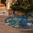 thumbnail image 5 of Sikiie Halloween Elements Nativity Christmas Tree Skirt, Jesus Christian Winter Holiday Tree Mat Decoration(30-48IN)36", 5 of 6