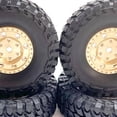 thumbnail image 3 of Llantas de plástico Bewildely 4x 1/24 para coche RC Axial Dorado, 3 of 6