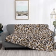 thumbnail image 2 of Fotbe Leopard Manta de Franela con Estampado, Manta Ultrasuave para Cama, Sofá, Auto, Hipoalergénica y Antibolitas-40"x30", 2 of 6