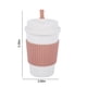 thumbnail image 3 of Taza de café, reutilizable, a prueba de fugas, diseño tropical, rosa, 3 of 8