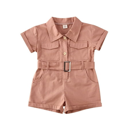 

Seyurigaoka Summer Toddler Kids Baby Girl Short Jumpsuit Romper Bodysuit Playsuit Sunsuit