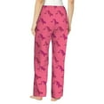 thumbnail image 3 of Naloa Leopard Print Print Women’s Ultra-Soft Comfy Pajama Lounge Pants with Pockets & Drawstring, 3 of 8