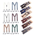 thumbnail image 3 of YAOBAMM Elastic Suspender Men Suspender with 6 Button Closure Non Slip Design Adjustable Elastic Keep Your Pants Up with Y Shaped Heavy Duty Suspender, 3 of 7