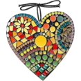 thumbnail image 1 of Large Mosaic Garden Heart Sculpture Decor Ornaments, Resin Colorful Love For Xxf, 1 of 5