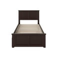 thumbnail image 5 of Madison Twin Platform Bed with Matching Foot Board with Twin Size Urban Trundle Bed in Espresso, 5 of 6