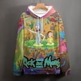 thumbnail image 4 of Rick And Morty Unisex Adult Hoodie Casual Hooded Sweatshirt Pullover Novelty 3D Printed Sweater Jacket M, 4 of 8