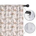 thumbnail image 4 of Blackout Kids Curtains,Beige Origami Dinosaurs Geometric Pattern Childrens Insulated Curtains Set Of 2,Bedroom Essentials,Toddler Room Decor 42"x54", 4 of 5