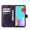 thumbnail image 5 of Dteck Samsung A52 Case, Butterfly Patterned Wallet Case, Magnetic Hand Strap Credit Card Holder Slots Synthetic Leather Kickstand Protective Cover For Samsung Galaxy A52, Purple, 5 of 11
