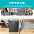 thumbnail image 7 of BLACK+DECKER BCRK17B Compact Refrigerator & Mini Fridge with Freezer, 1.7 cu. ft., Black, 7 of 7