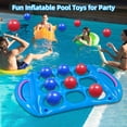thumbnail image 2 of Pool Toys Games Set, Inflatable Floating Tic-Tac-Toe with 12 Balls, Cup Holder and Fruits Colder for Adults Teens Kids 2-8 Players, 2 of 7