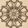 thumbnail image 1 of Ahgly Company Machine Washable Indoor Square Transitional Sienna Brown Area Rugs, 8' Square, 1 of 7